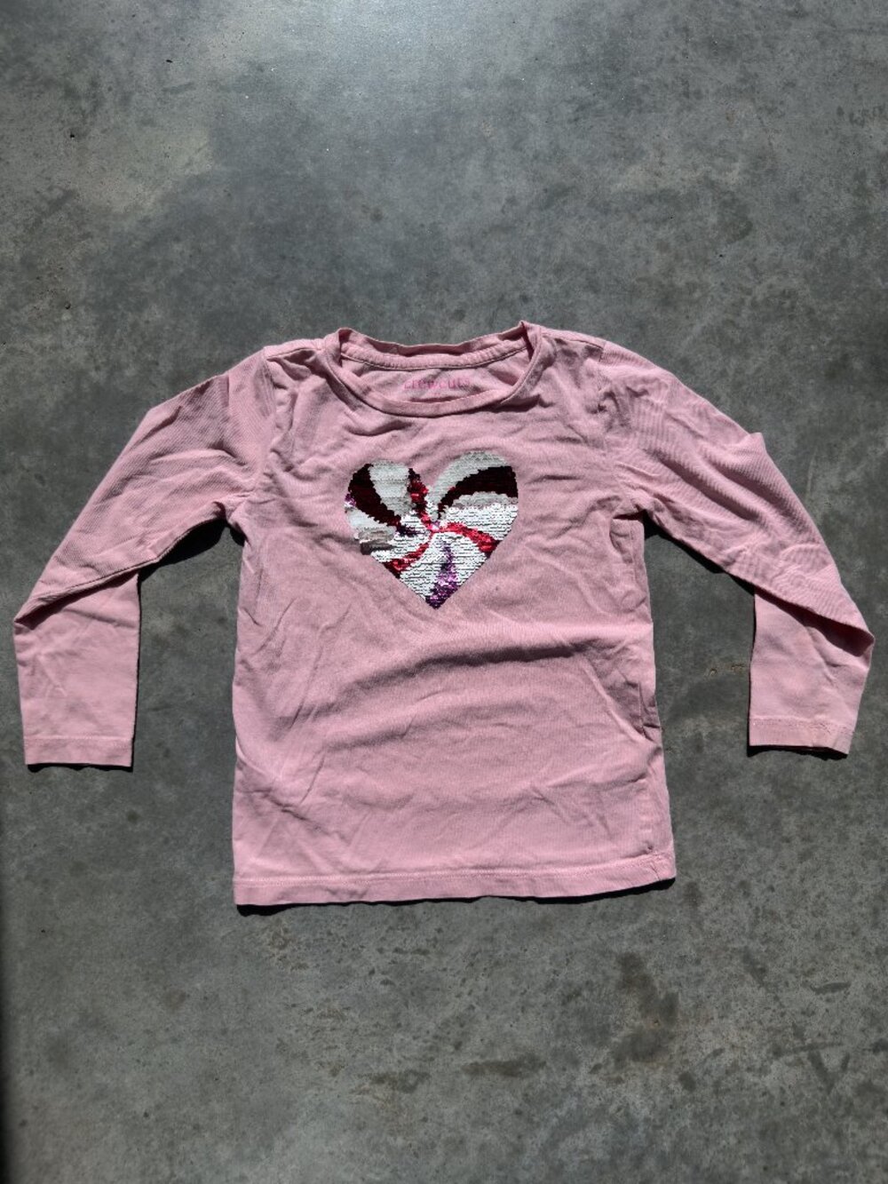 J. Crew Kids Long-sleeve Sequin Peppermint Sequin Tee